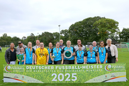 Siegerehrung Deutsche Fußball-Meisterschaft der WfbM 2025