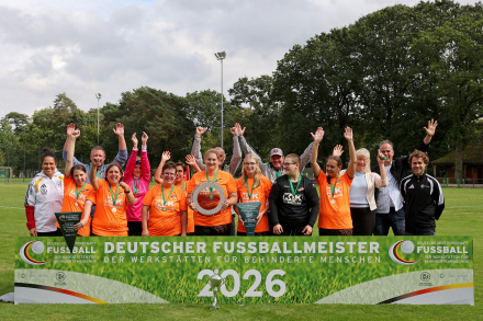Siegerehrung Deutsche Fu&szlig;ball-Meisterschaft der WfbM 2026